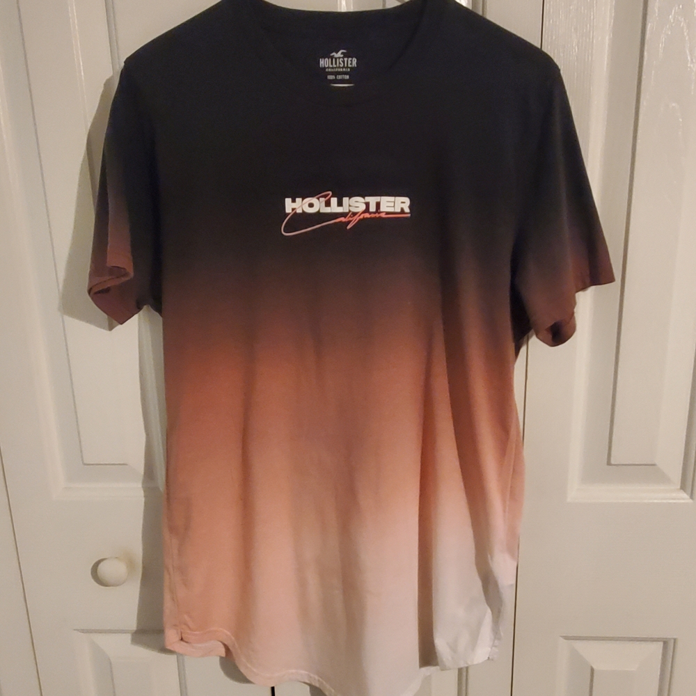 Hollister Ombre Tee in Black, Brown, and White